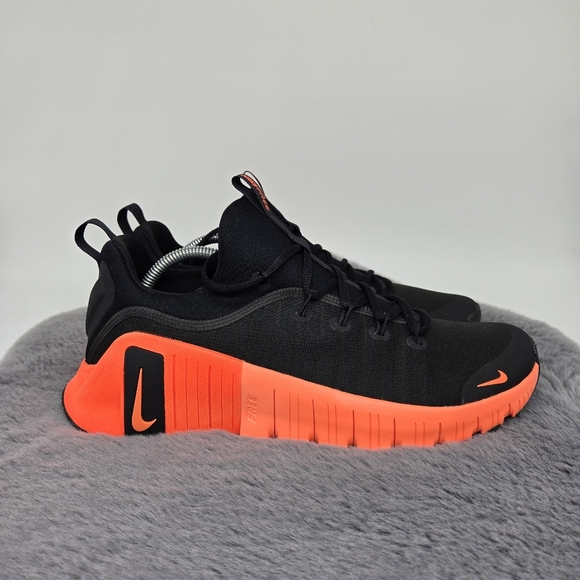 New Nike Free Metcon 6 'Black Hyper Orange' Men's Workout Shoes Size 11 - Picture 3 of 8